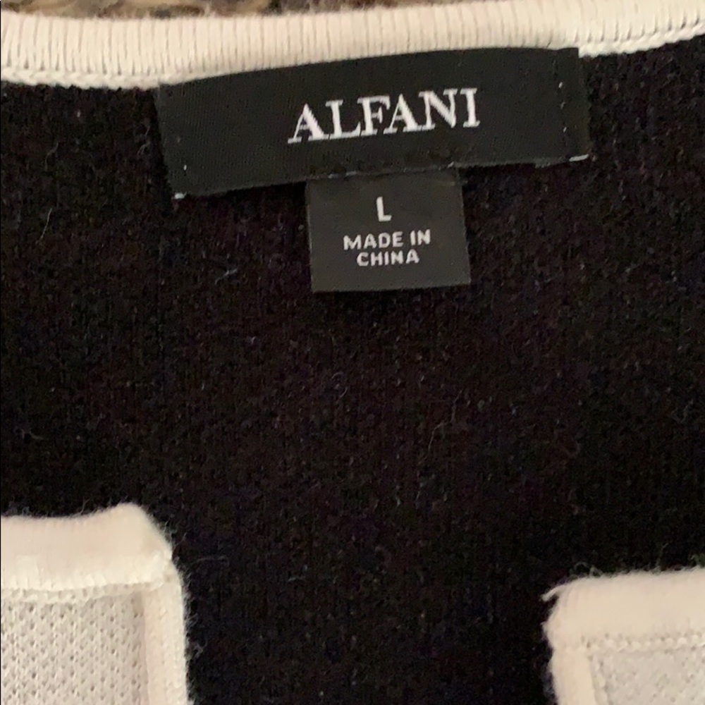 Alfani Color Block Long Sleeve Open Cardigan - image 3